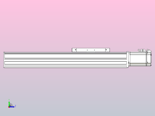 滚珠丝杠直线轴带导轨全封闭TPA-HCR-175D-2510C-L350-M-C-P75-N3左视缩略图