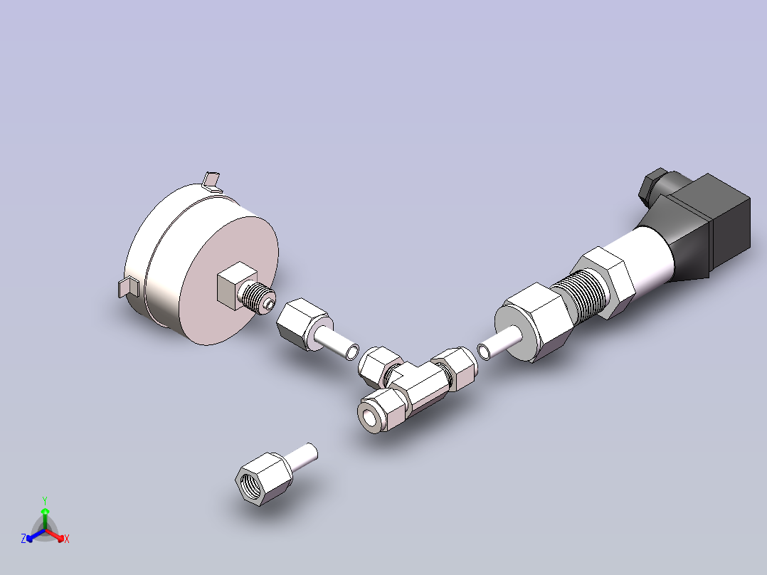 压力变送器主视图