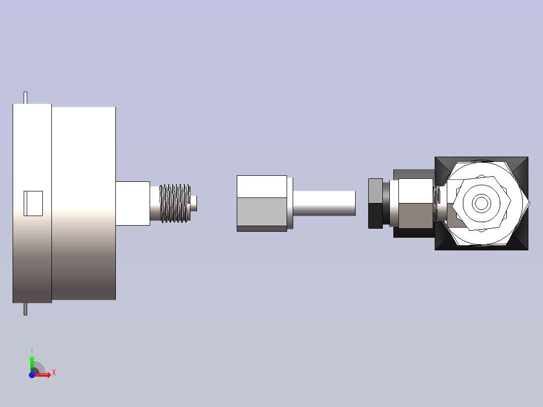 压力变送器前视图