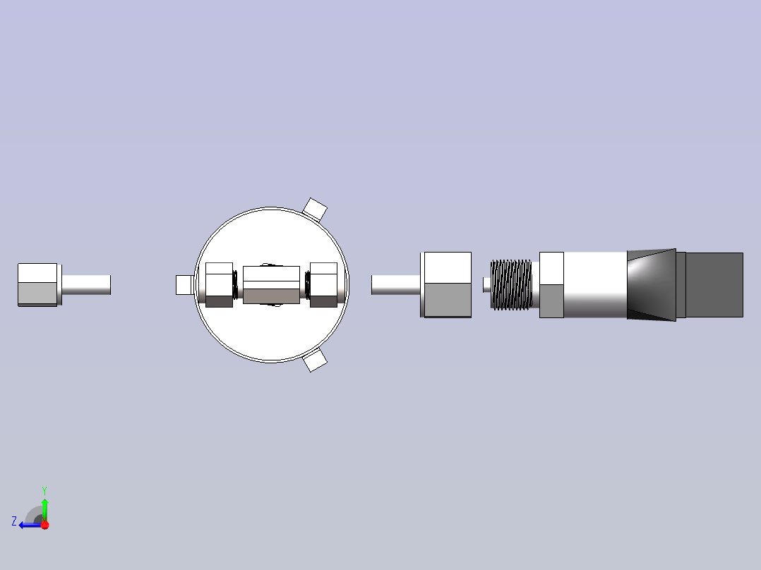 压力变送器右视图