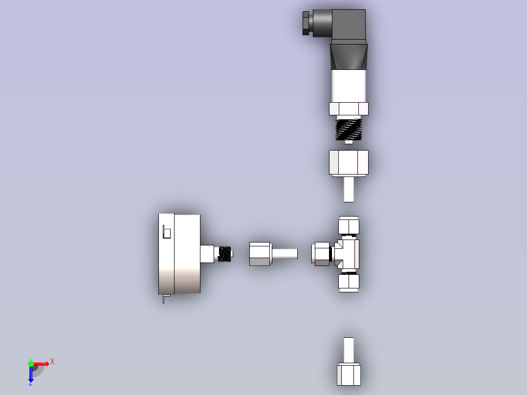 压力变送器俯视图