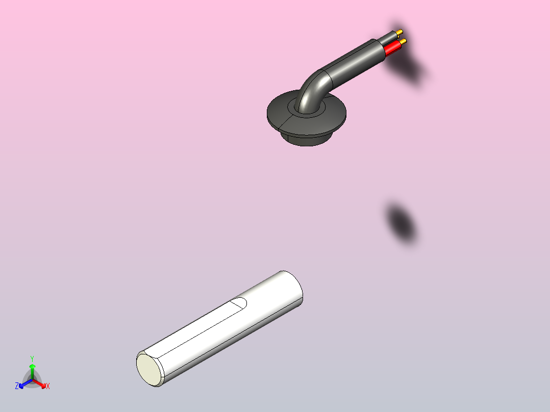 YS标准电机25YS02-1800正等轴测图