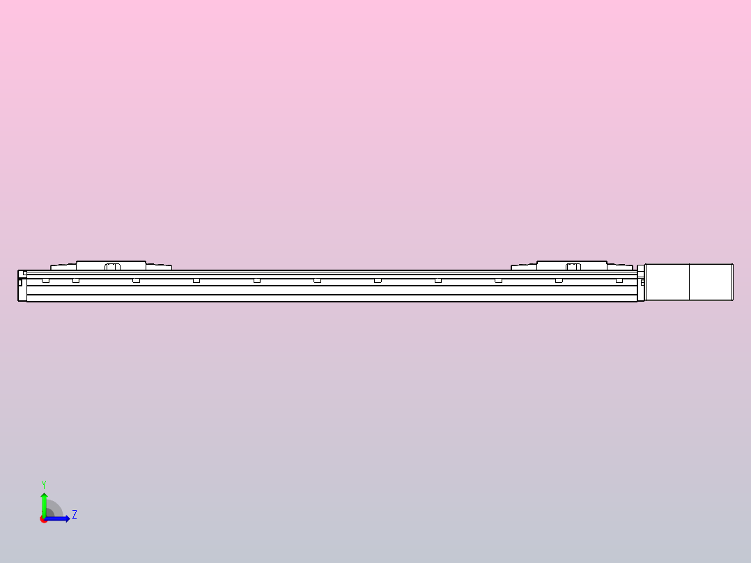 皮带直线轴双滑块型TPA-GCBS-120-P70-L275-QL-M20-N3左视图
