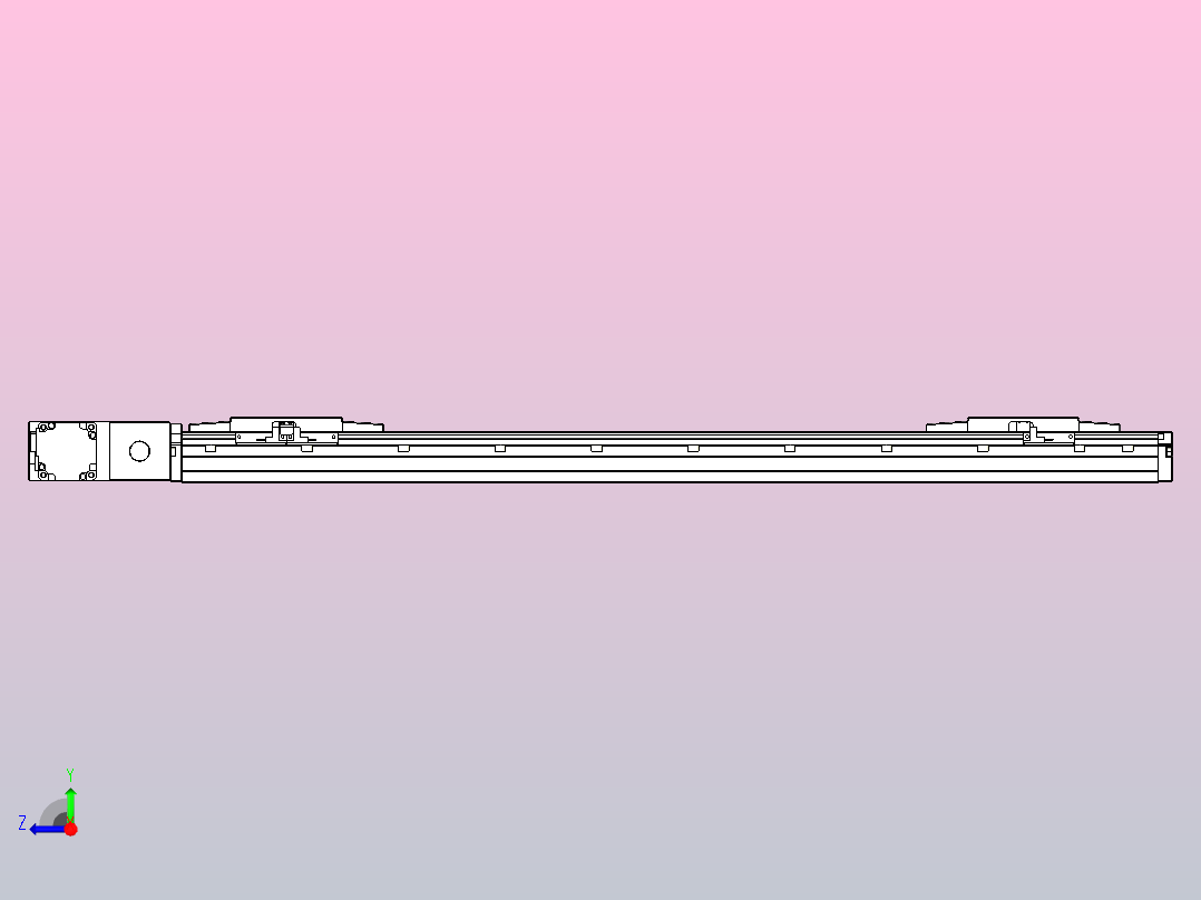 皮带直线轴双滑块型TPA-GCBS-120-P70-L275-QL-M20-N3右视图