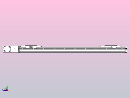 皮带直线轴双滑块型TPA-GCBS-120-P70-L275-QL-M20-N3右视缩略图