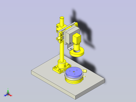 一款使用旋转滑台的角度测量仪3D模型
