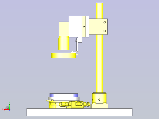 一款使用旋转滑台的角度测量仪3D模型后视缩略图