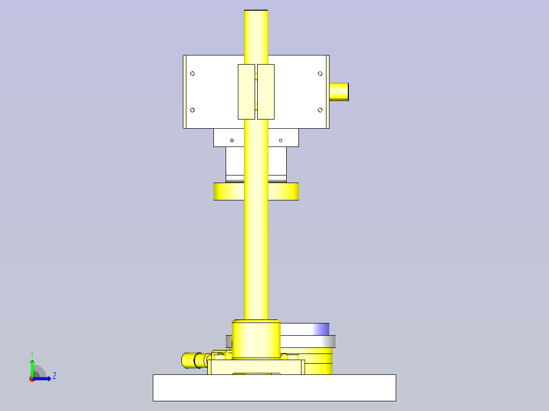 一款使用旋转滑台的角度测量仪3D模型左视图