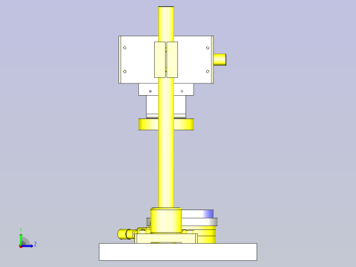 一款使用旋转滑台的角度测量仪3D模型左视缩略图