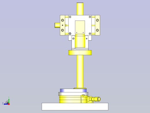 一款使用旋转滑台的角度测量仪3D模型右视缩略图
