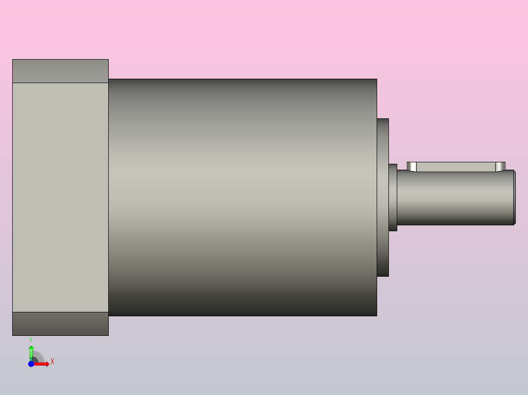 间隙减速器gearbox_gbx060005k_gbk_060_070_2_f前视图