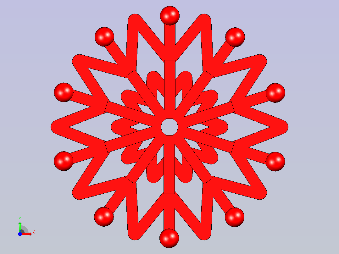 雪花3前视图