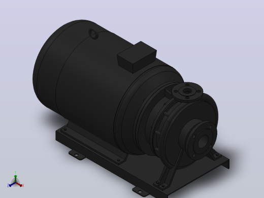 南方泵NIS，NISF泵外形（65-40-250）22kW-2极