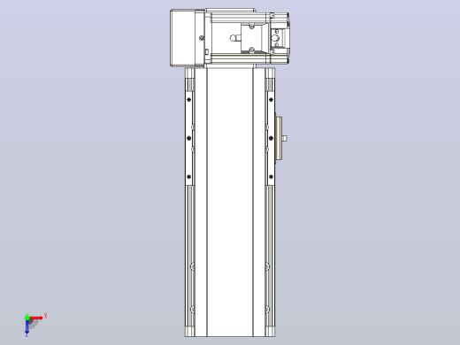 皮带直线轴半封闭可选导轨TPA-HNB-105D-90-L100-RU-C-P20-N3俯视缩略图