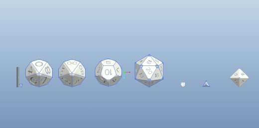 各种正多面体缩略图