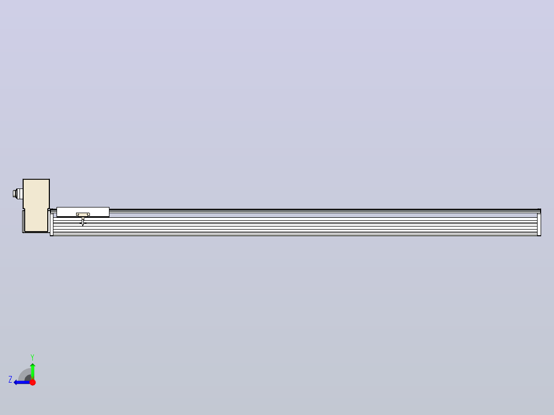 皮带直线轴半封闭可选导轨TPA-HNB-220D-176-L1750-RU-C-P1K-N3右视图