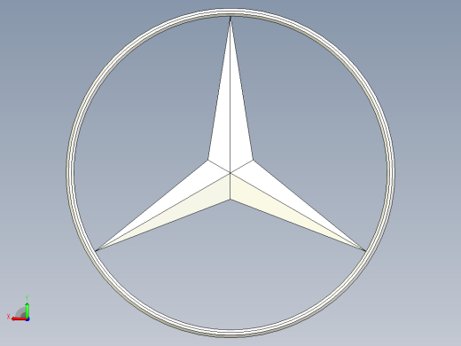 奔驰logo模型后视缩略图