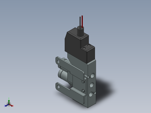 SY3120-L-C4-6 L型插座式电磁阀[SY3120-6-L-M5-N7-F2]正等轴测缩略图
