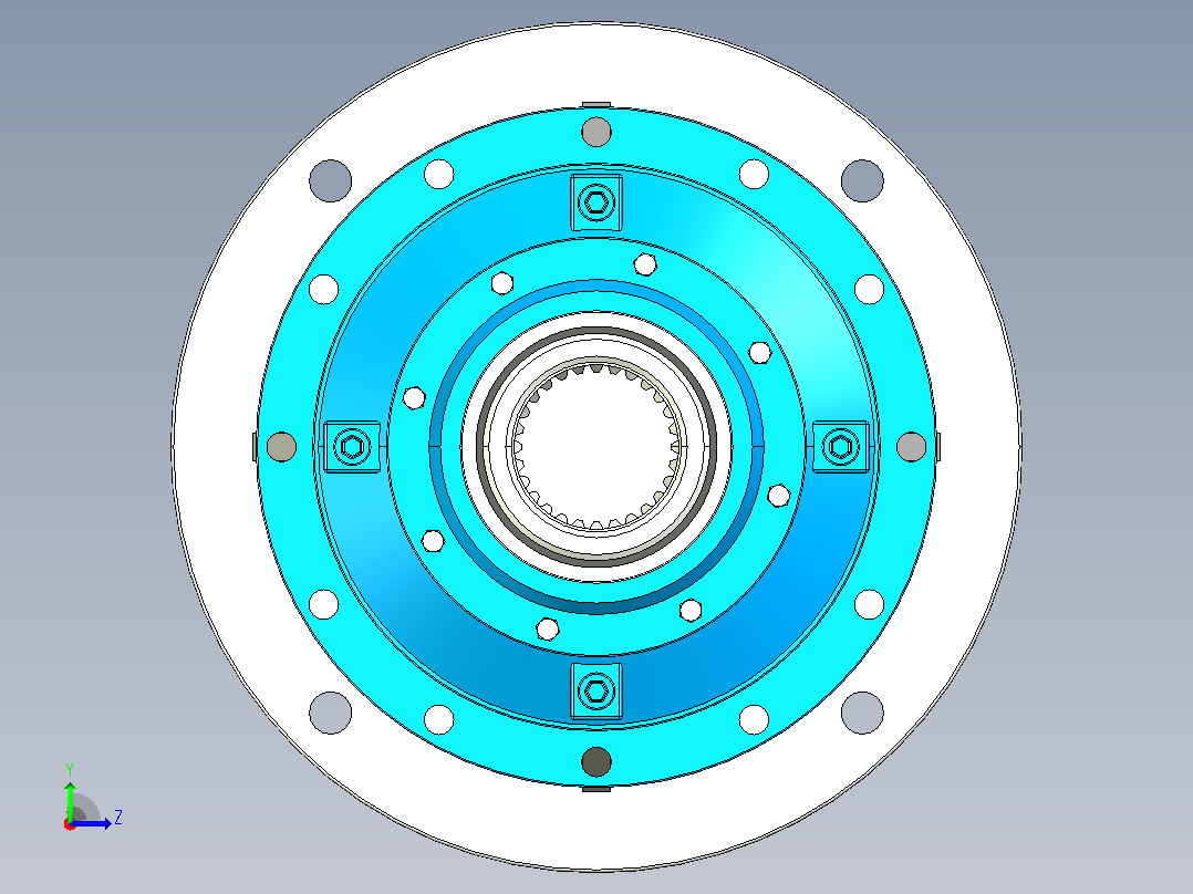 240C2Z～241C2Z行星减速机[MN2E241C2Z12.39-132B5-V1]左视图