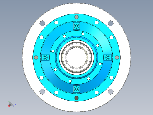 240C2Z～241C2Z行星减速机[MN2E241C2Z12.39-132B5-V1]左视缩略图