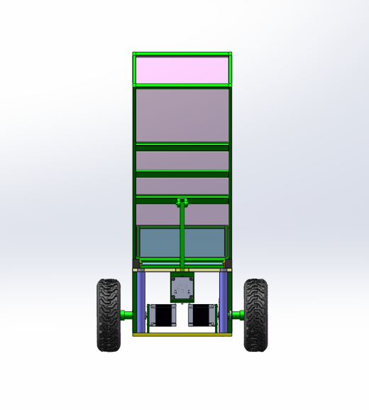 翻斗卸料机设计（电机+丝杠驱动）（SW+CAD+说明书）缩略图