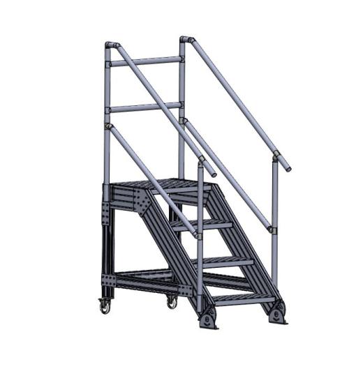 小型移动式4阶工业梯子缩略图