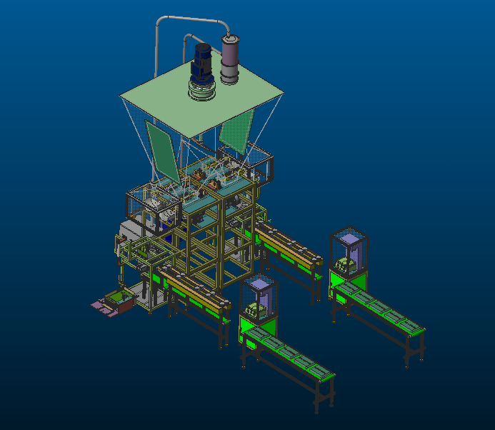 奶粉包装线3D模型
