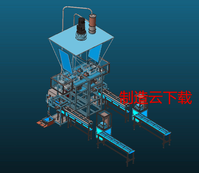 奶粉包装线3D模型