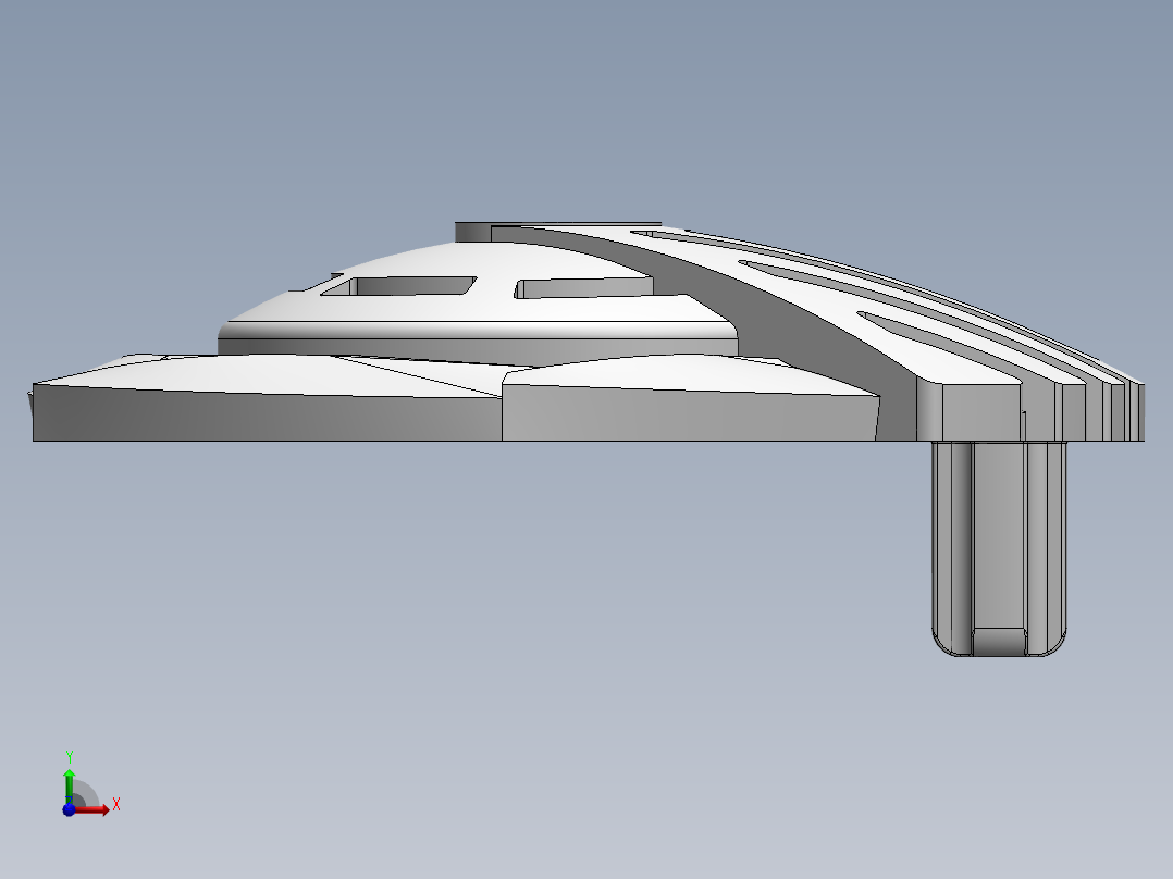 solidworks 乐高仿生圆盘锯前视图