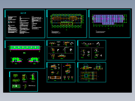 15X60米钢结构厂房的全套建筑图