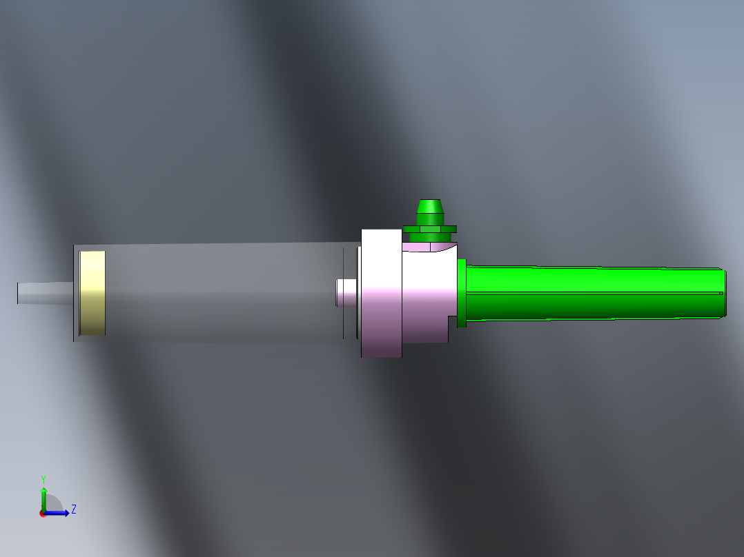 医用大塑针左视图