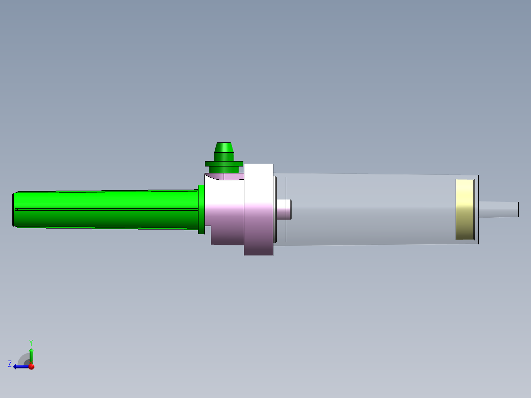 医用大塑针右视图