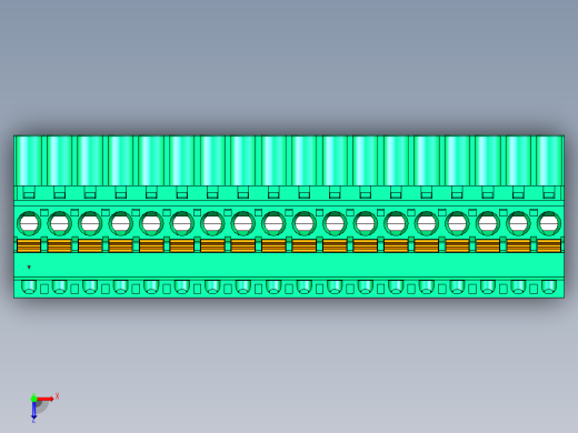 DEGSON 2EDG 系列 5.0mm 可插拔接线端子组-2EDGKDB-5.0-18P-14-00AH俯视缩略图