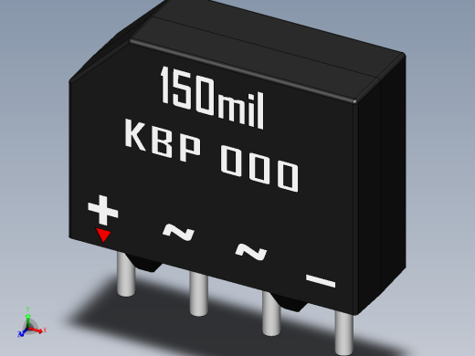 桥式整流器-KBP.SLDPRT