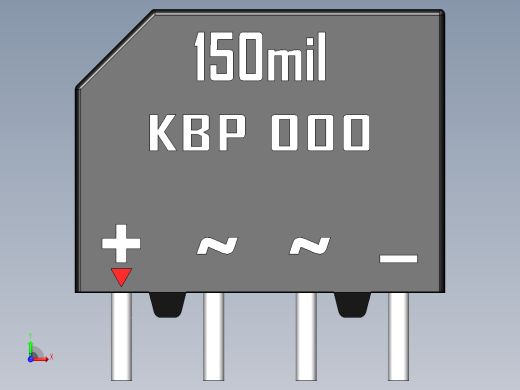 桥式整流器-KBP.SLDPRT前视缩略图