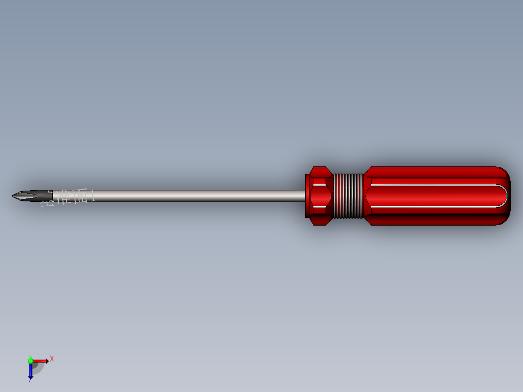 螺丝刀俯视图