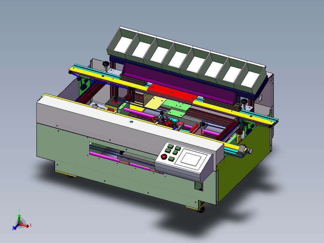 半自动电子元件插件机