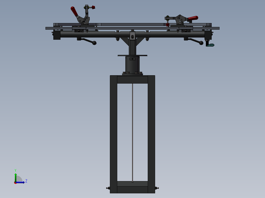 一台两轴机床左视图