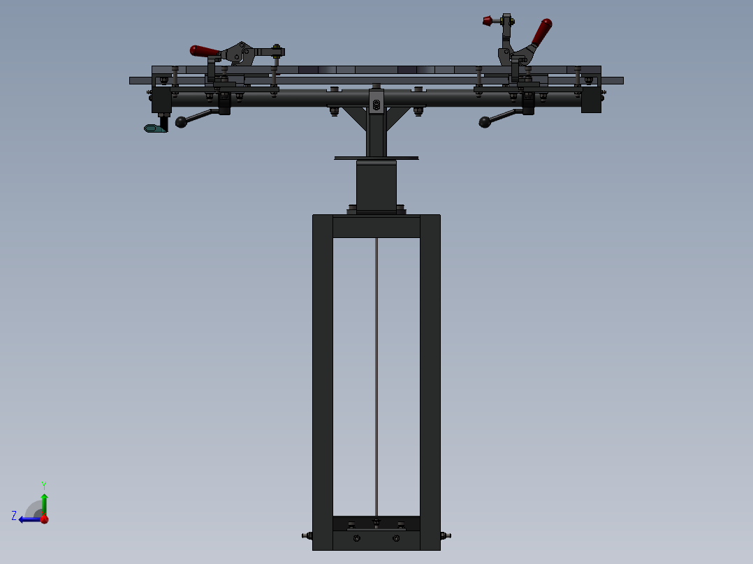一台两轴机床右视图