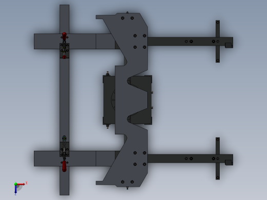 一台两轴机床俯视缩略图
