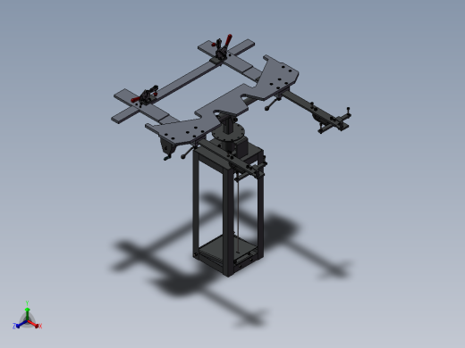 一台两轴机床正等轴测缩略图