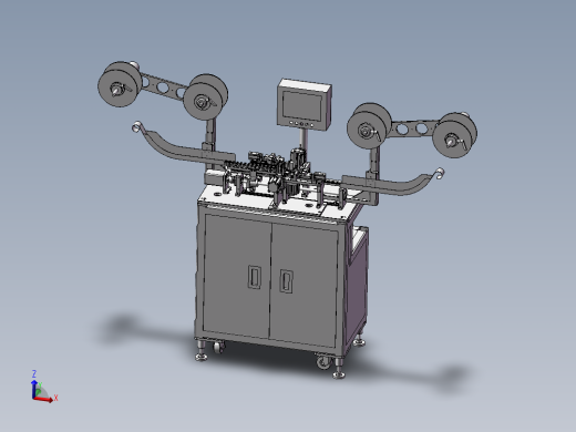 自动插针裁切机3D模型