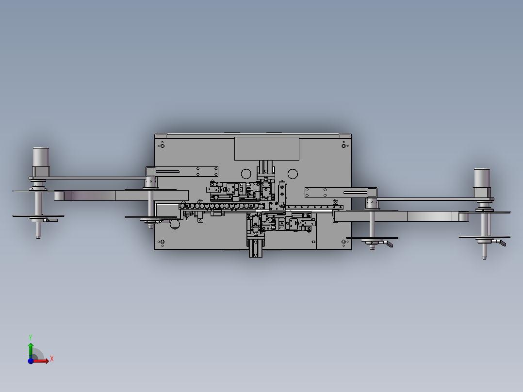 自动插针裁切机3D模型前视图