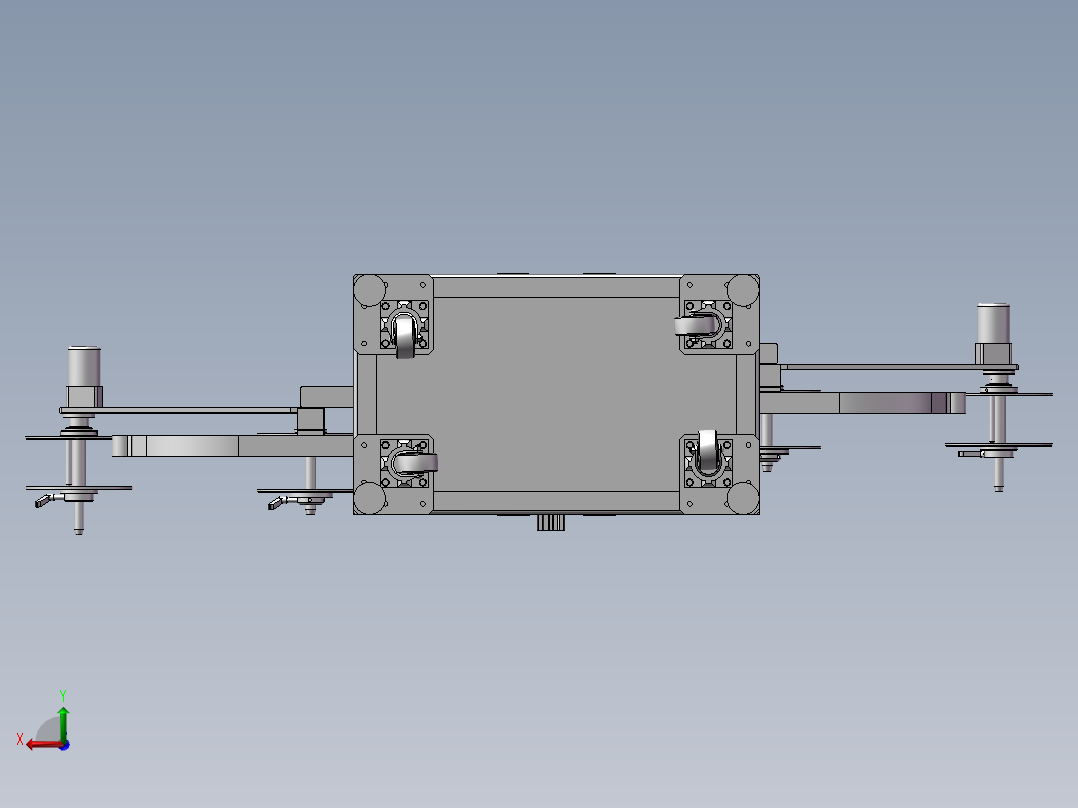 自动插针裁切机3D模型后视图