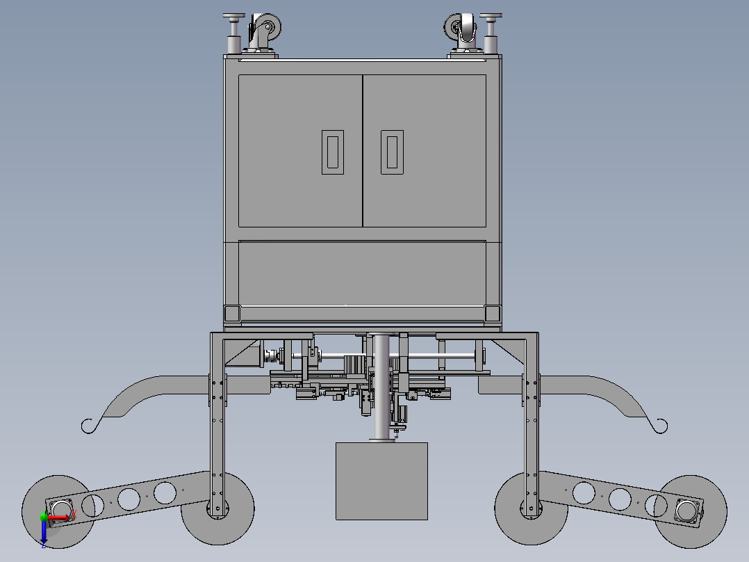 自动插针裁切机3D模型俯视图