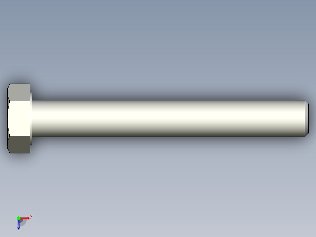 螺钉-DIN_931-M8x1.25x60.stp俯视图