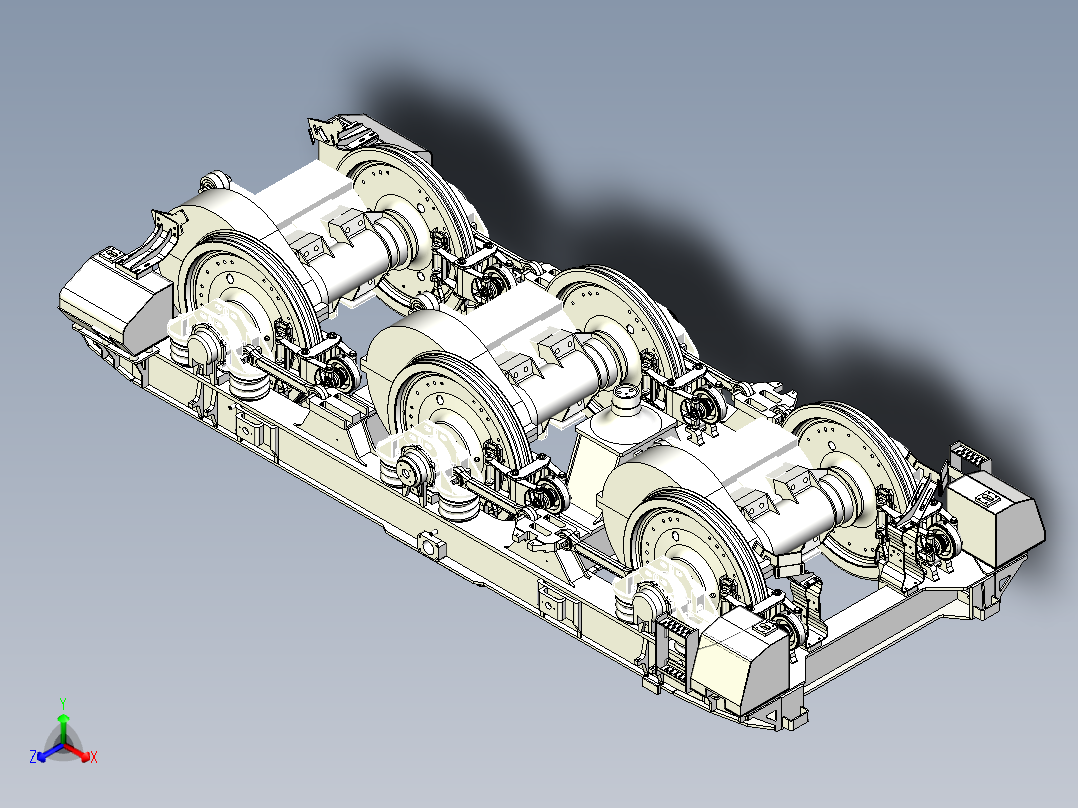 HXD3转向架和谐电力机车火车头