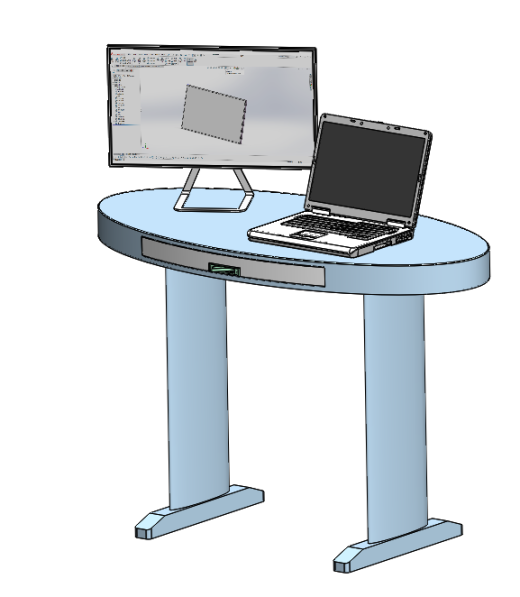 钣金电脑桌A缩略图