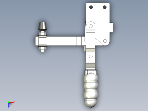垂直式夾鉗SSP(L)-3D多系列多零件图纸模型俯视缩略图