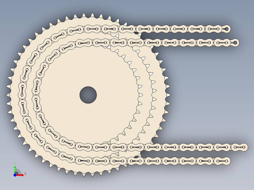 特殊链轮三重--stp前视图